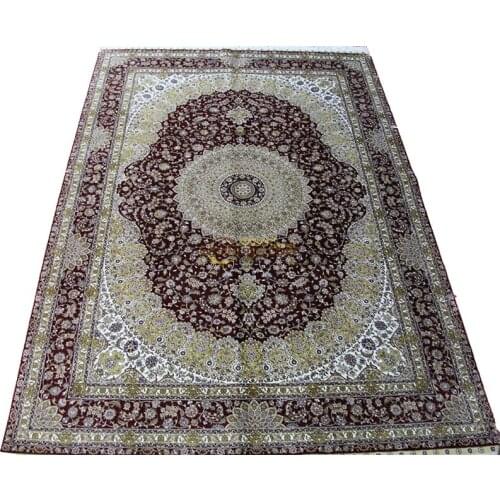 Chinese handmade rugs Silk Persian Oriental woven Living Room Pattern
