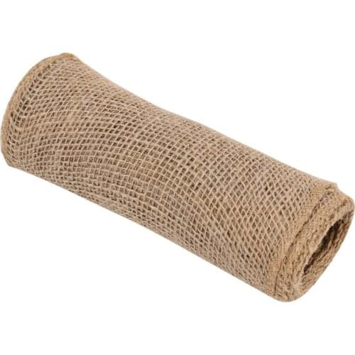 Natural Burlap Fabric Cloths 62 Wide X 16FT Jute Wedding Party Supply 20*300cm Tablecloths DIY Accessories Garden Tool Placemats
