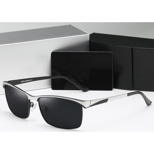 Brand Sunglasses Men Polarized Driving Glasses Outdoor Sports Fishing Travel Goggles Male Retro Square Eyewear With Accessories