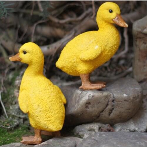 DUCK STATUE FIGURINES FOR GARDEN YARD DECORATIONS DUCK HOME DECOR( 1 PAIR)