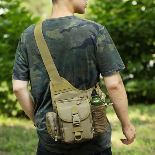 Tactical Military Sling Bags Army Airsoft Molle Combat Camo Backpacks Sports Hunting Hiking Camping Outdoor Crossbody Bag Pack