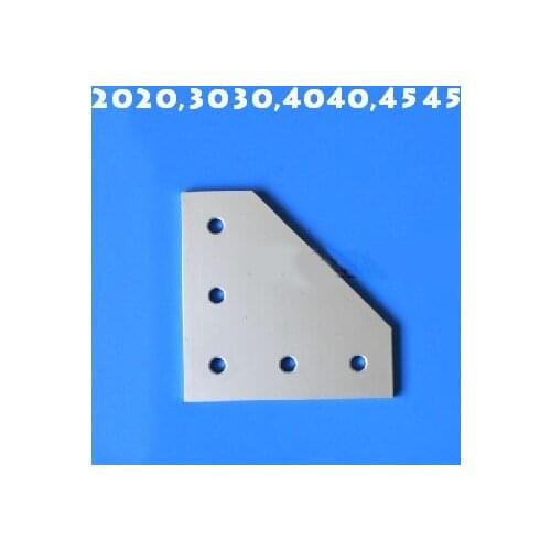 90 Degree Joint Board Plate Corner Angle Bracket Connection Joint Strip for Aluminum Profile 2020 3030 4040 4545 20x20 5 holes