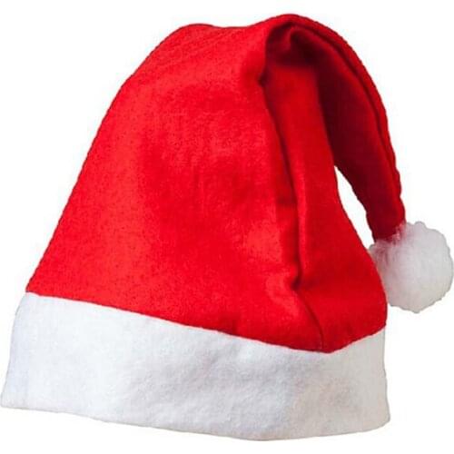 10pcs/lot Classic Christmas Hat Santa Claus Hat Child Adult Christmas Decorations Holiday Party Supplies Santa Claus Accessories