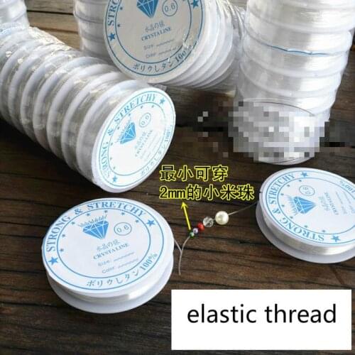 15m/roll Transparent Crystal Elastic Thread For String Beads Bracelet Necklace Specila Thread Diy Accessories Material