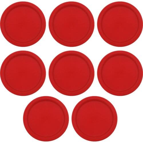 Sports Entertainment Ice Hockey Table Round Board 8PCS Red Plastic Mini Air Hockey Table Pucks High Quality Children Table Toys