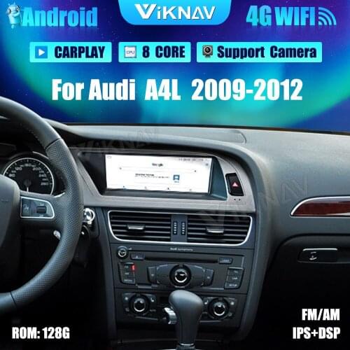 8.8 inch Android Car Radio With screen DVD Multimedia Player For Audi A4L 2009-2012 GPS Navigation Auto Audio Tape Recorder 2din