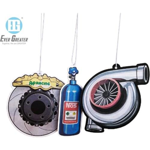 Custom Paper Car Hanger Car Air Freshener for Different Shapes and Scents