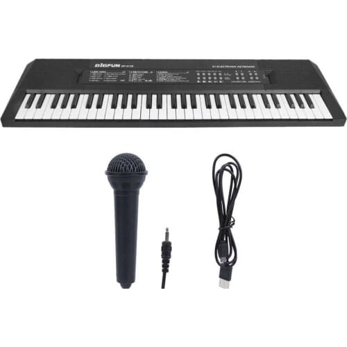 61/37 Keys Digital Music Electronic Keyboard Key Board Electric Piano Children Musical Instrument Microphone Recording Function