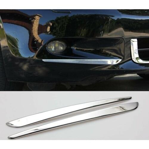 For Honda Accord 2008-2010 Chrome Front Fog Light Eyelid Eyebrow Cover Trim 2pcs Auto parts Car modification