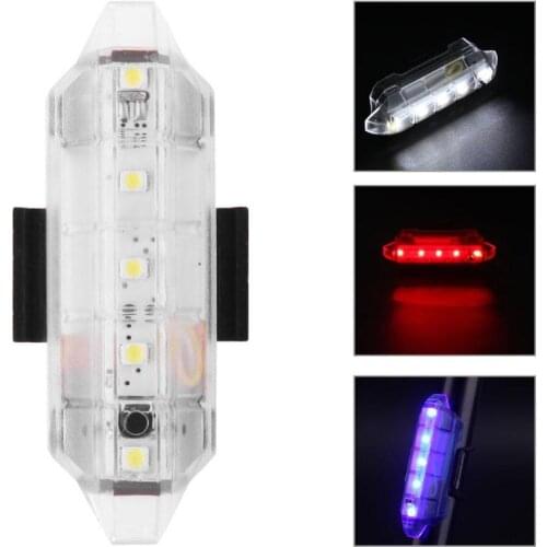 Bike Bicycle light LED Taillight Rear Tail Safety Warning Cycling Portable Light USB Rechargeable 5LED Bright 4 Modes Lamp