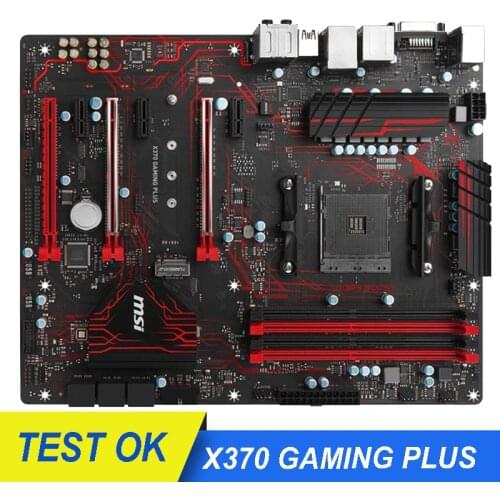 Used For MSI X370 GAMING PLUS Motherboard Socket AM4 For AMD X370M M.2 PCI-E 3.0 USB3.1 TYPEC 64GB ATX Desktop Mainboard