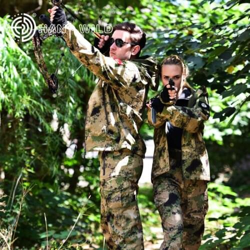 Camouflage Hunting Clothes Shark Skin Soft Shell Lurkers V 4.0 Outdoor Tactical Military Jacket + Pants Suits