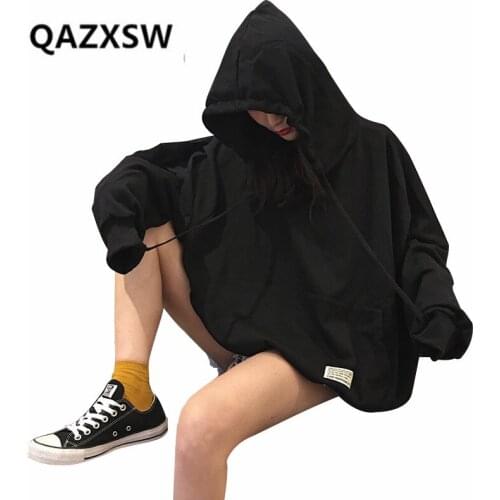 2019 New Spring Womens Hoodie Korean Harajuku Style Personality Loose Hooded Long-sleeved Hoodie Couple Coat Students SY001