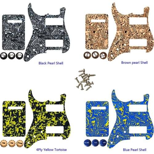 Great Quality Parts 2 P90 Guitar Pickguard For Left Handed US 11 Screw Holes Strat 2 P90S Humbucker & Back Plate & Contr