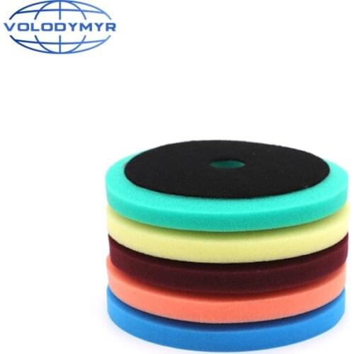 Car Polish Pad Polishing Disc Pads with 5inch Hook and Loop for Buffing Polishing Machine Detailing Foam Sponge Auto Accessorie