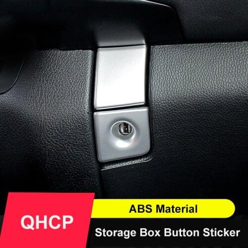 QHCP Car Copilot Storage Box Button Sequins Handle Trims Decorative Sticker Cover For Lexus UX260H 200 2019 Interior Accessories