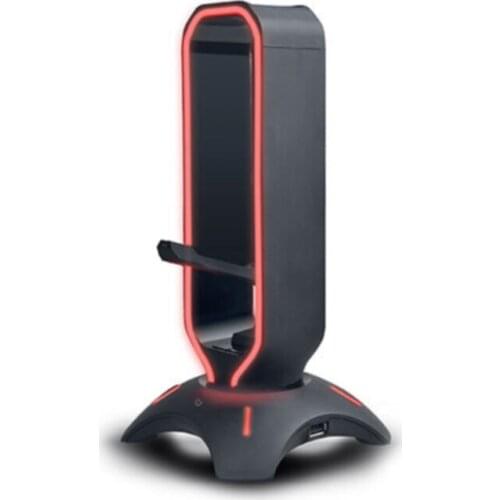 Rm-h66 Stand Rgb Illuminated 2 * usb Port For Guard Earpiece Headphone Stand