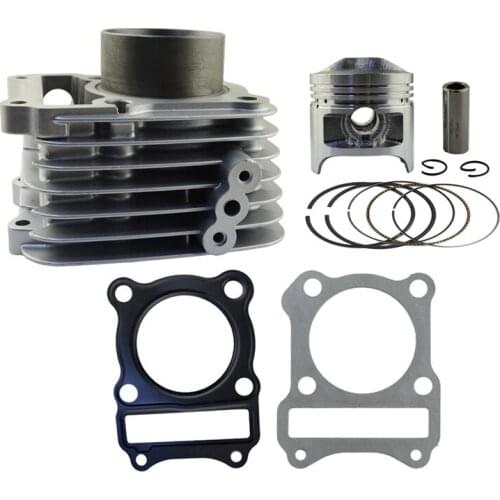 STD 57mm Motorcycle Cylinder REBUILD Kit For SUZUKI GS125 GS 125 Air Cylinder Block & Piston Kit & Head Gasket Kit