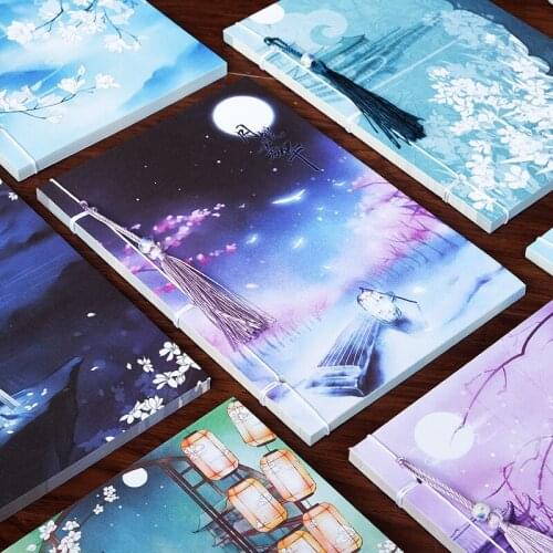 Luminous book, antique notebook, stationery, Chinese style retro gift diary, notepad