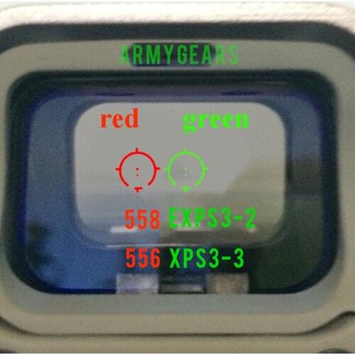 Tactical 558 Exps3-2 Holographic Red Dot Optic Reflex Sight 556 XPS with 20mm Rail Mounts