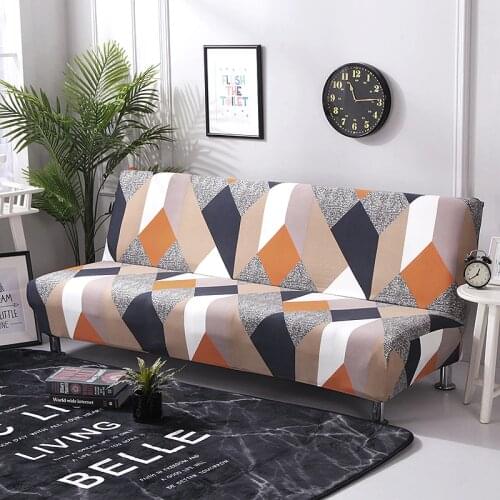 Elastic Sofa Bed Cover All-inclusive Tight Wrap Sofa Cover For Living Room Stretch Couch Cover Without Armrest Cubre Funda Sofa