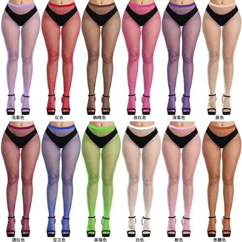 Women Sexy Fishnet Tights Pantyhose Mesh Stockings Club Party Thigh High Stockings Hollow Out Hosiery