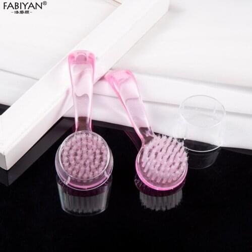 10pcs Plastic Handle Dust Clean Cleaning Washing Brush Care Salon DIY Nail Art Manicure Pedicure Tool Professional