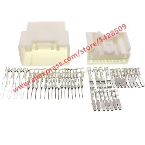 20 Sets 20 Pin Female Male Automotive Wiring Harness Connector Auto Plugs 7283-5843