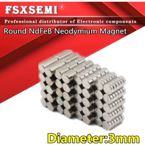 3mm Diameter Round NdFeB Neodymium Magnet Powerful Rare Earth Permanent Fridge Magnets Ring Disk Strong Craft for DIY