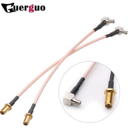 3pcs rp SMA to TS9 Pigtail Cable RP SMA Female Bulkhead Switch TS9 Male Right Angle Connector RG316 RF Cable 15cm or customized