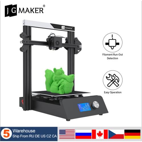 JGMAKER Magic 3D Printer High Precision Large Build Size 220X220X250mm Resume Power Off Printing USA/UK/Germany/Russia Warehouse