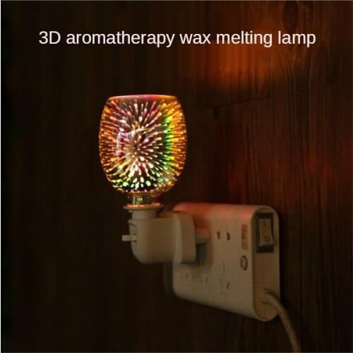3D Aromatherapy Wax Melting Lamp Creative Romantic Warm Wax Melting Lampshade Indoor Decoration Deodorizing Aromatherapy Furnace