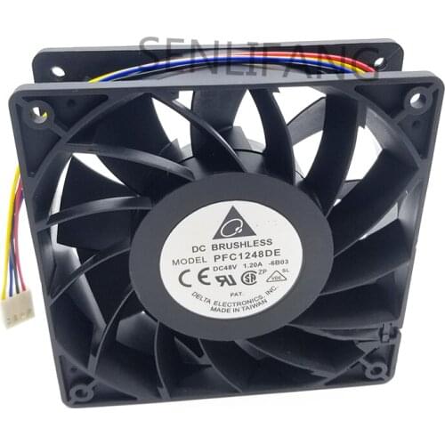 FOR 12CM 120*120*38mm 48V 1.20A PFC1248DE 4Line cooling fan
