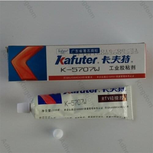 5pcs Kafuter 100g K-5707W white silicone components fixed rubber plastic adhesive sealant