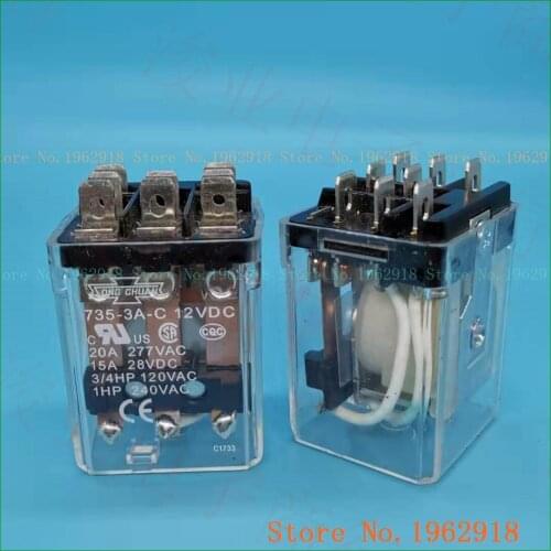 735-3A-C 12VDC 8 20a277vac