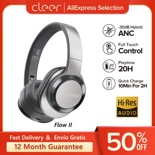 Cleer NC Hybrid Noise Cancelling Wired Headphones Compatible with High Audio Computer Game Headset Fashion Audio-visual Earphone