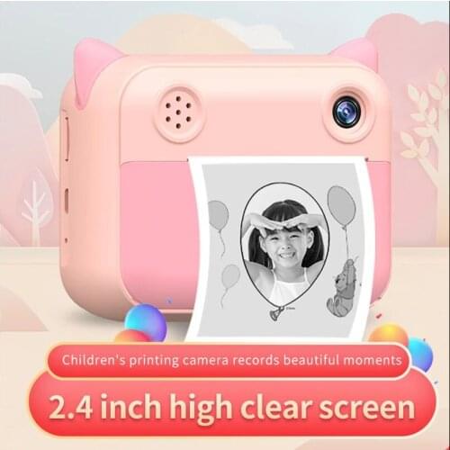 Childrens Camera Instant Print Camera For Kids 12MP 1080P HD Digital Video Photo Camera Toys with Photo Paper Cute Child Camera