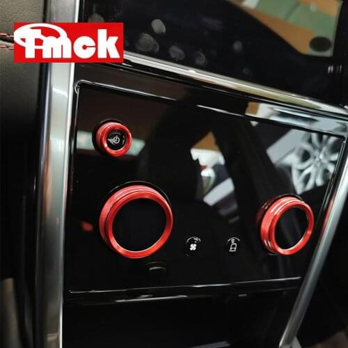 For Land Rover Discovery Sport L550 2020 2021 Car Accessories Central Control Air Conditioning Audio Volume Knob Ring Trim Cover