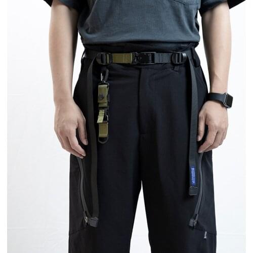 Whyworks Functional Nylon Belt Y03 Magnetic Buckle 21ss Techwear Accessories Ninjawear Streetwear Corset Belt