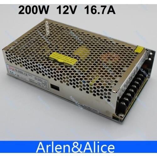 200W 12V 16.5A Single Output Switching power supply for LED Strip light AC to DC
