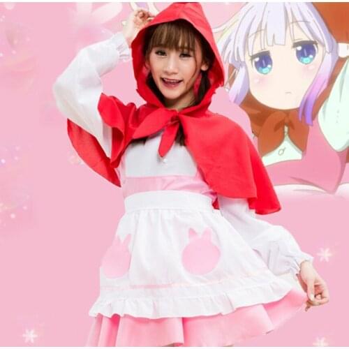 Miss Kobayashis Dragon Maid Kanna Kamui Little Match girl Cosplay Costumes Costume Women Kawaii Clothes For Halloween Party