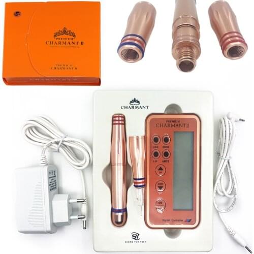 Korea Charmant dermografo Digital Tattoo machine Permanent Makeup Machine Kit For Eyebrow Lip Rotary Swiss Microblade MTS Pen