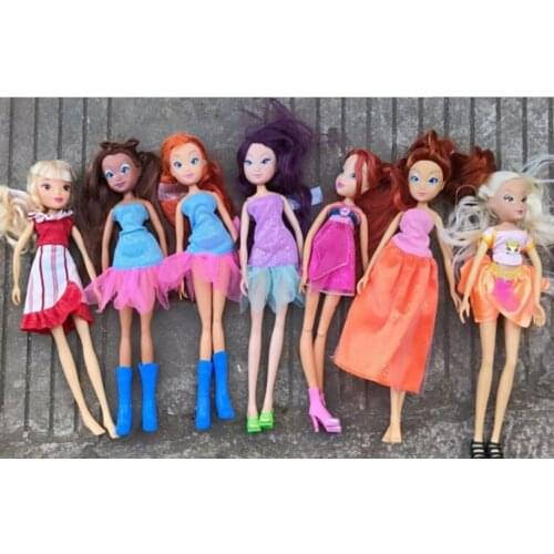 Free Shipping 2018 20cm doll New Winx Dolls For Girls Gift doll accessories