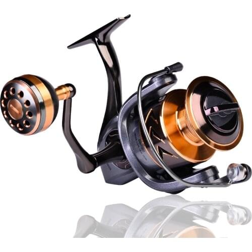 Metal Spool Spinning Reel 11-21KG Max Drag Fishing Reel 2-7000 Series CNC Mechine Fishing Wheel Metal Spool Saltwater Bass Reel
