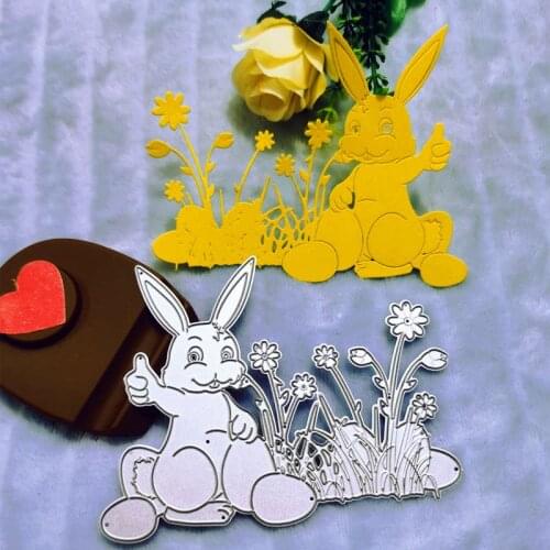 Easter Bunny Metal Cutting Dies for DIY Scrapbooking Album Paper Cards Decorative Crafts Embossing Die Cuts