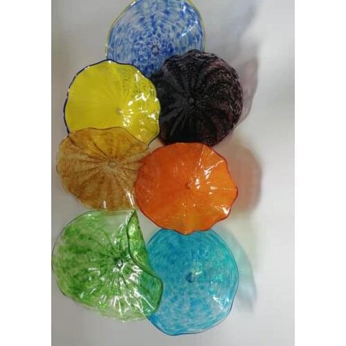 Fashion Murano Glass Decorative Plates for Wall Hanging Elegant Wedding Wall Decorations