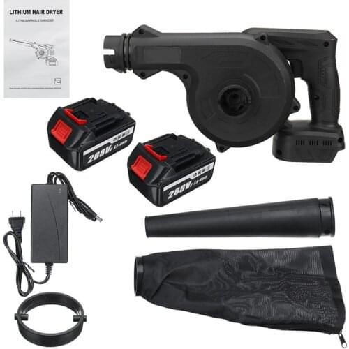 880W Handheld Air Blower Set With 2Pcs Battery Cordless Electric Blower For Makita 18V Battery Machinery Cleanning US Plus