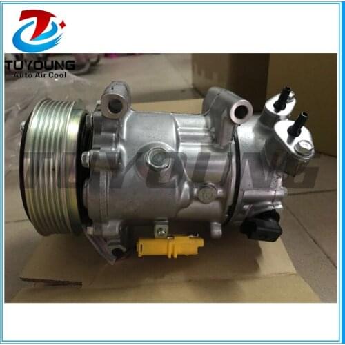 New Car accessories air conditioner compressor 6C12 for Peugeot 207 9651910980 6453QJ 6453QK 6453WK 96598757 9659875780 sd1439