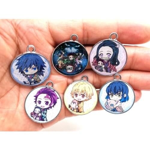 New Hot Kimetsu no Yaiba Charm Pendants DIY Jewelry Making Free Shipping Y-26