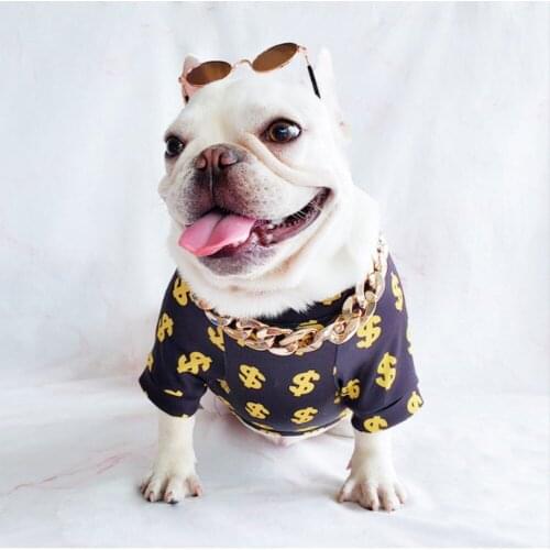 Pet Clothes Dog Summer Clothes Dollar T-Shirt Coat French Bulldog Vest Small Dogs Cats Clothing DropShipping Pet Products